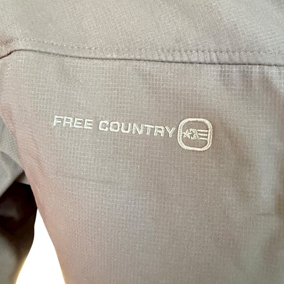 Free Country long sleeve zip up soft-shell fleece lined jacket windbreaker small - Picture 10 of 13